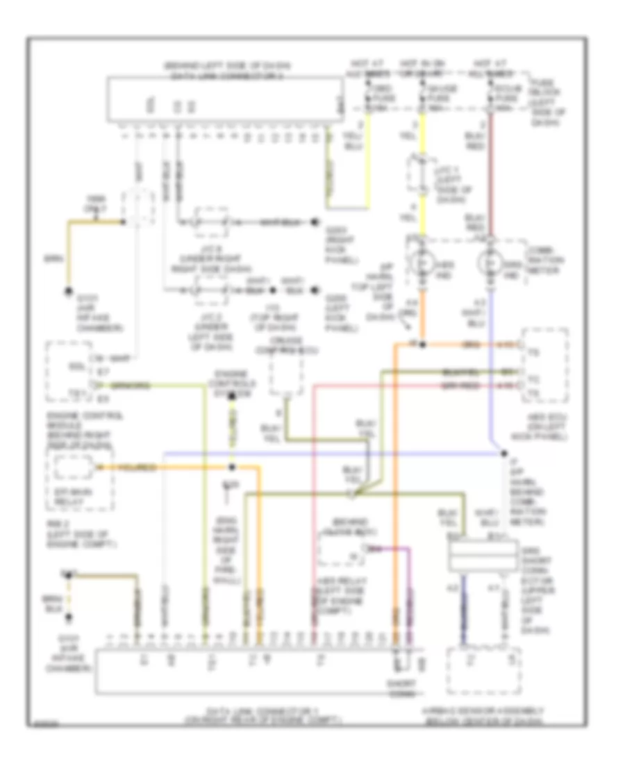 Data Link Connector Wiring Diagram for Lexus LX 450 1996
