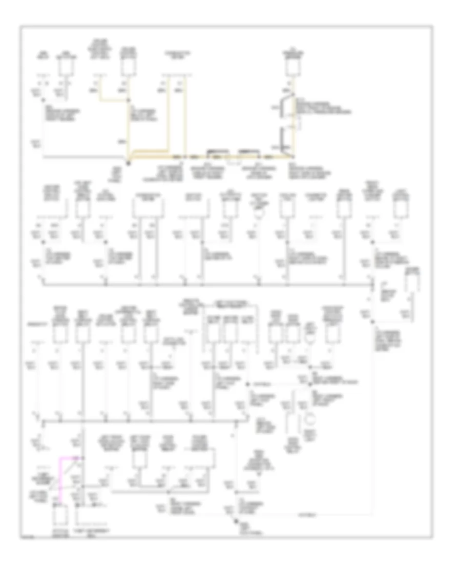 Ground Distribution Wiring Diagram 2 of 3 for Lexus LX 450 1996