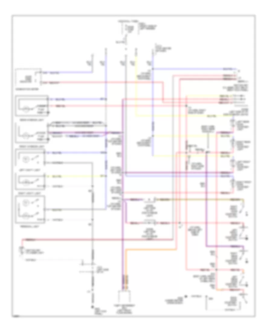 Courtesy Lamps Wiring Diagram for Lexus LX 450 1996