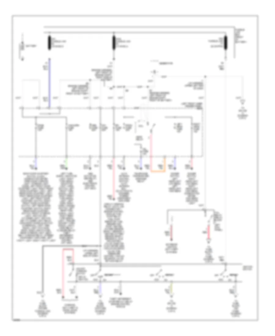 Power Distribution Wiring Diagram 1 of 2 for Lexus LX 450 1996