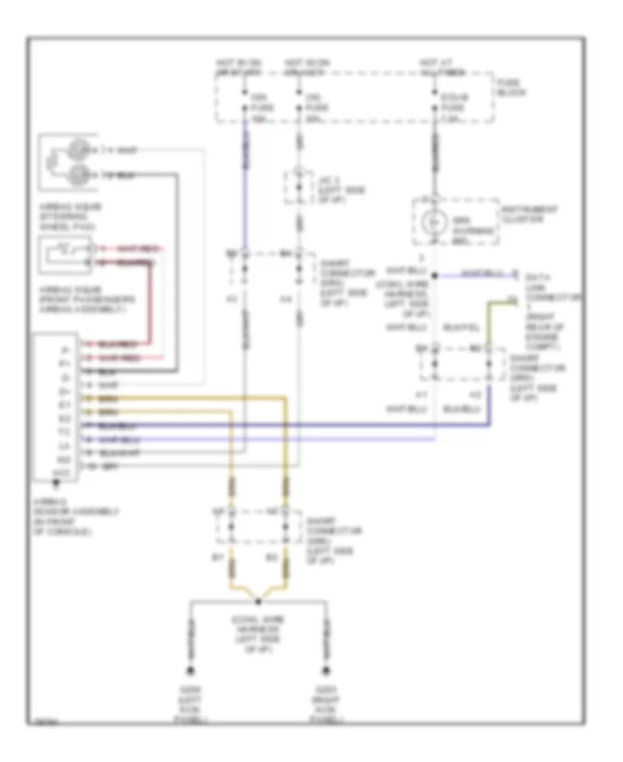 Supplemental Restraint Wiring Diagram for Lexus LX 450 1996