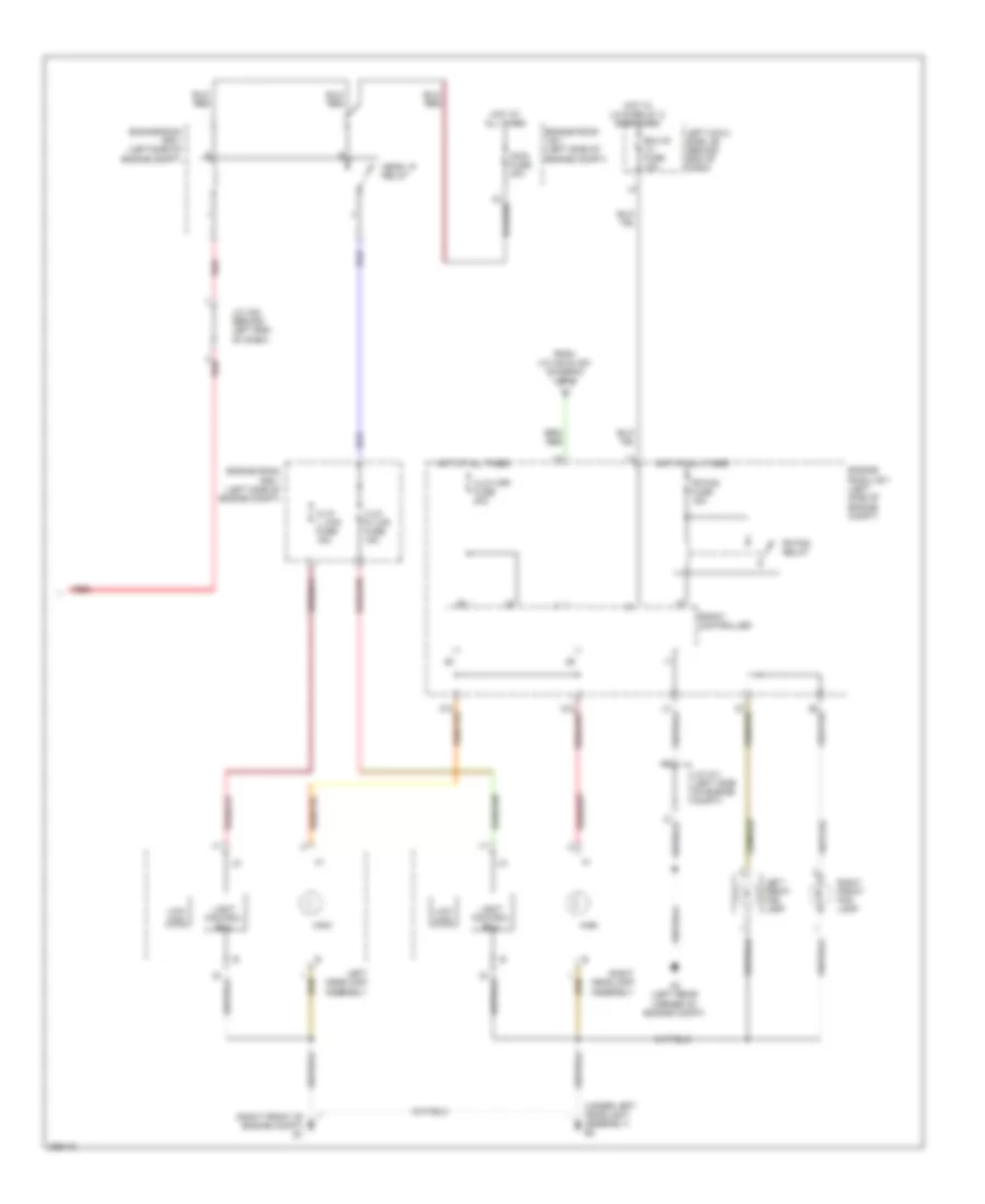Headlamps  Fog Lamps Wiring Diagram 2 of 2 for Lexus GS 450h 2008