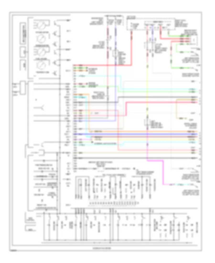 Instrument Cluster Wiring Diagram 1 of 2 for Lexus GS 450h 2008