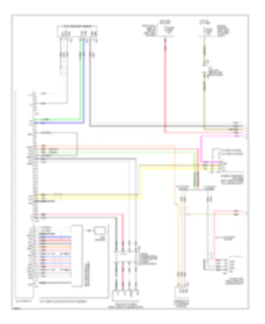 Navigation Wiring Diagram (1 of 2) for Lexus GS 450h 2008