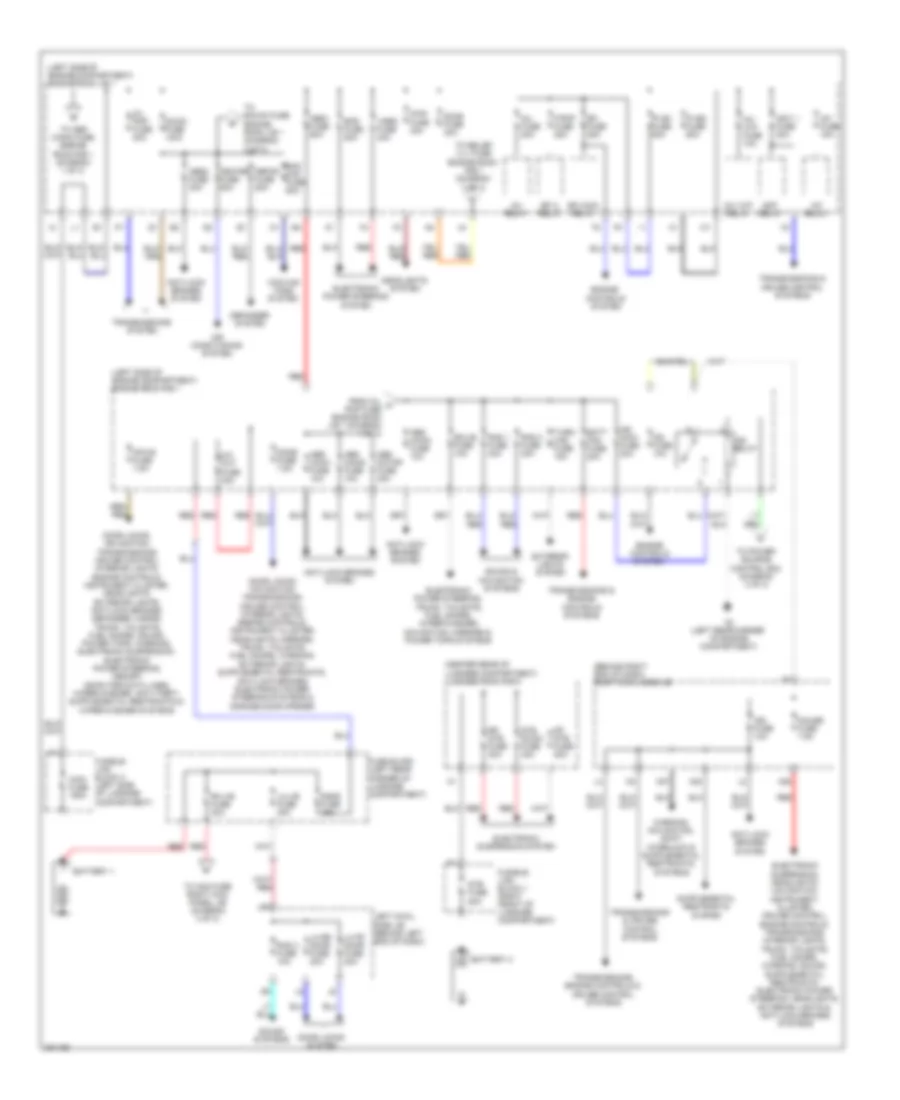 Power Distribution Wiring Diagram 1 of 3 for Lexus GS 450h 2008