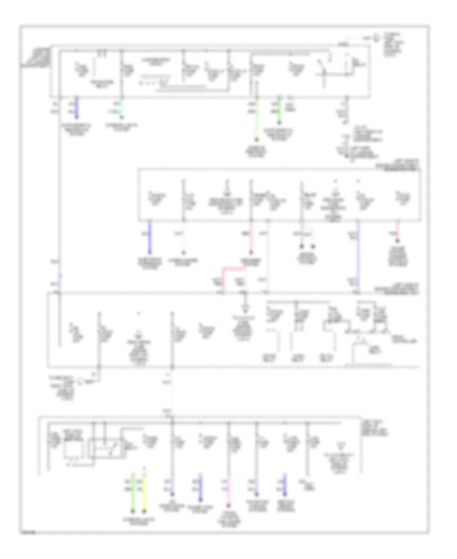 Power Distribution Wiring Diagram (2 of 3) for Lexus GS 450h 2008