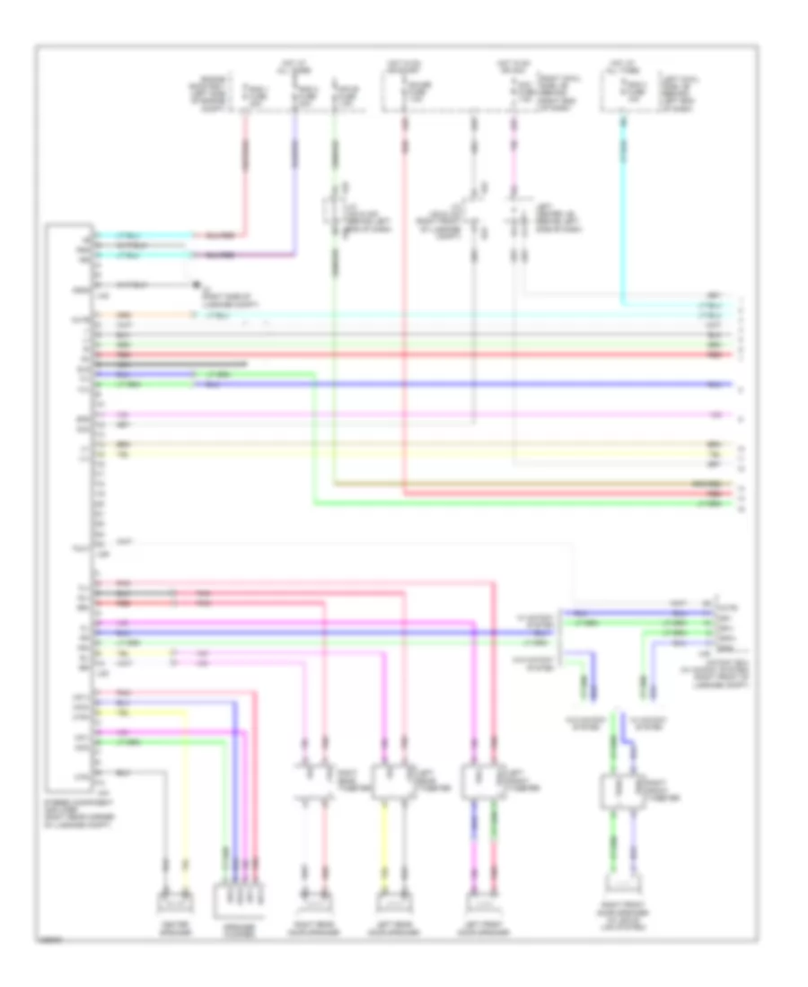 Radio Wiring Diagram without Mark Levinson 1 of 2 for Lexus GS 450h 2008
