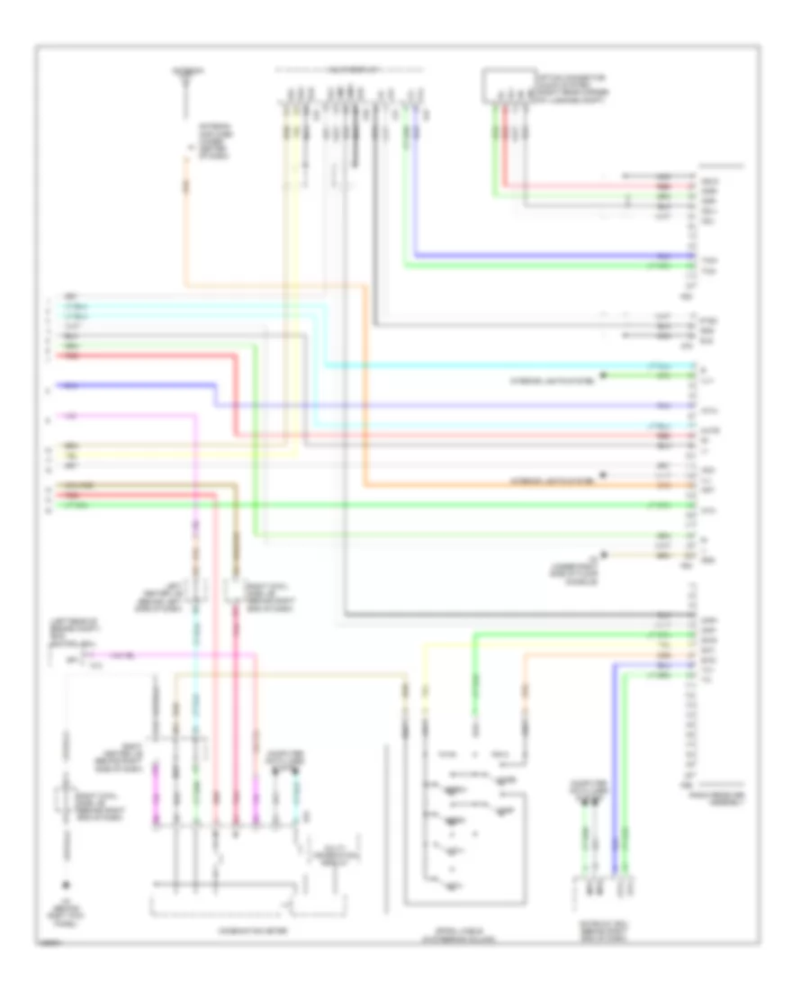 Radio Wiring Diagram without Mark Levinson 2 of 2 for Lexus GS 450h 2008
