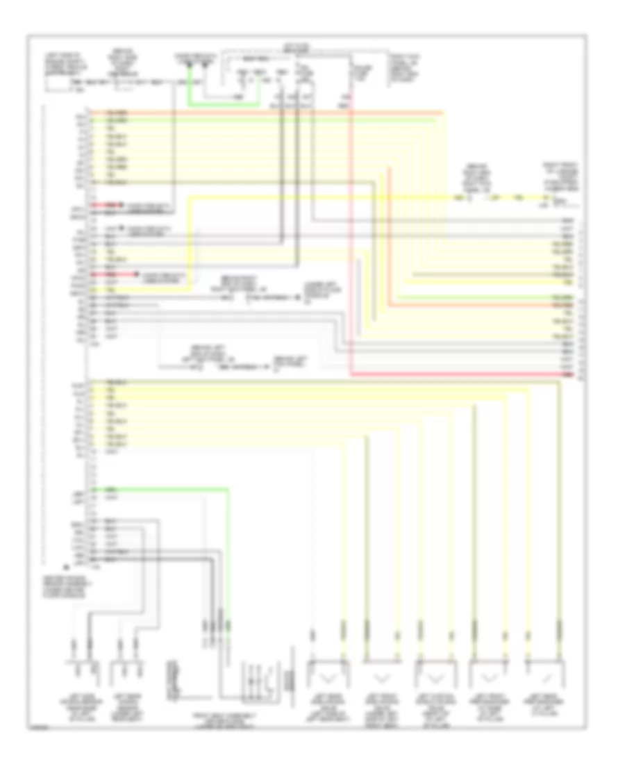Supplemental Restraint Wiring Diagram (1 of 3) for Lexus GS 450h 2008