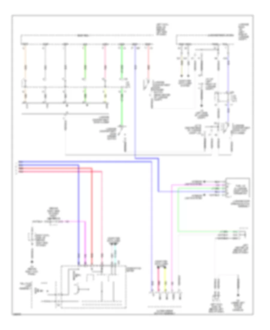 Power Trunk Opener and Closer Wiring Diagram 2 of 2 for Lexus GS 450h 2008