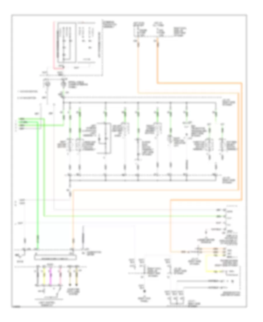 Instrument Illumination Wiring Diagram 2 of 2 for Lexus IS 350C 2012