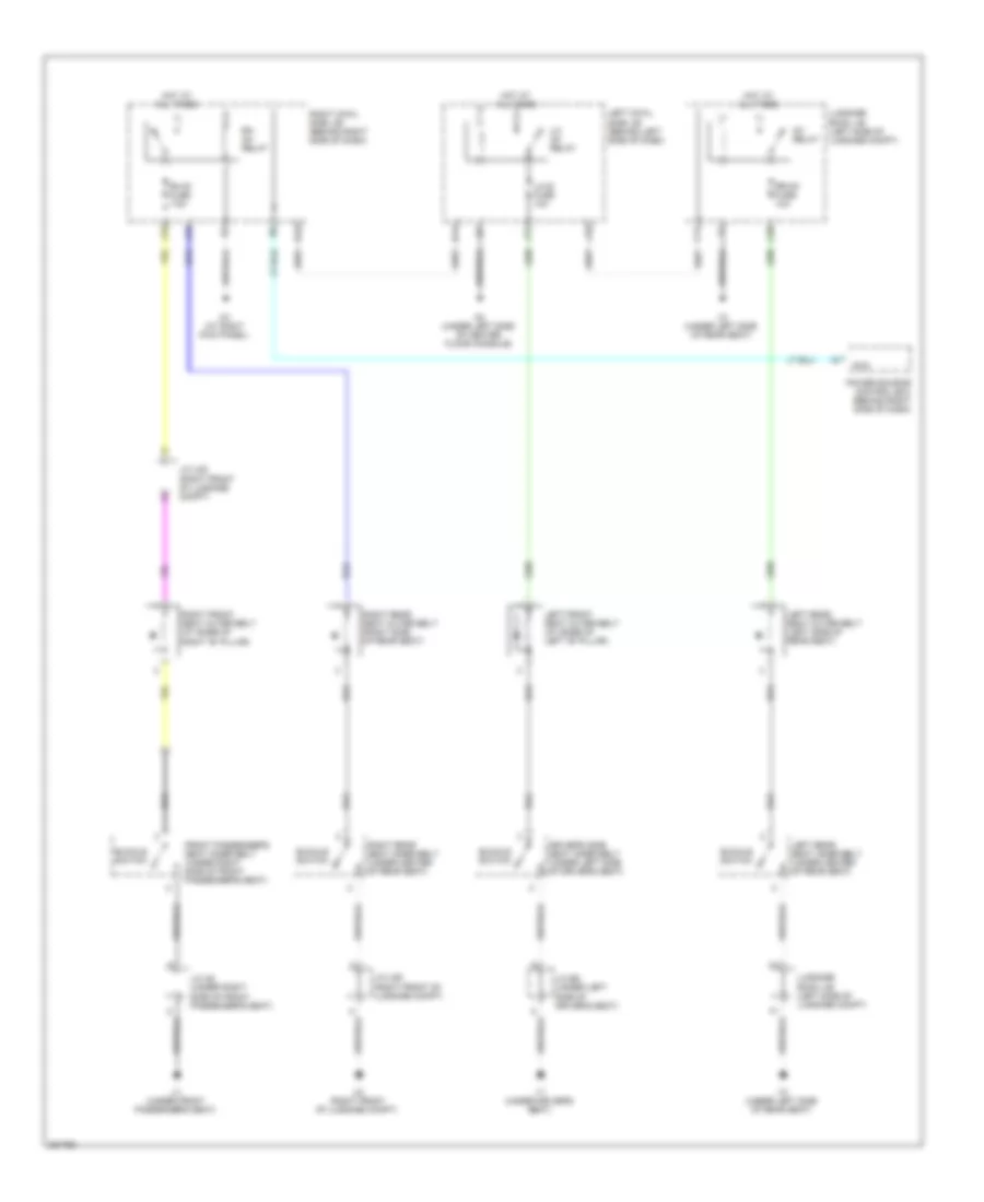 Passive Restraints Wiring Diagram for Lexus GS 460 2008