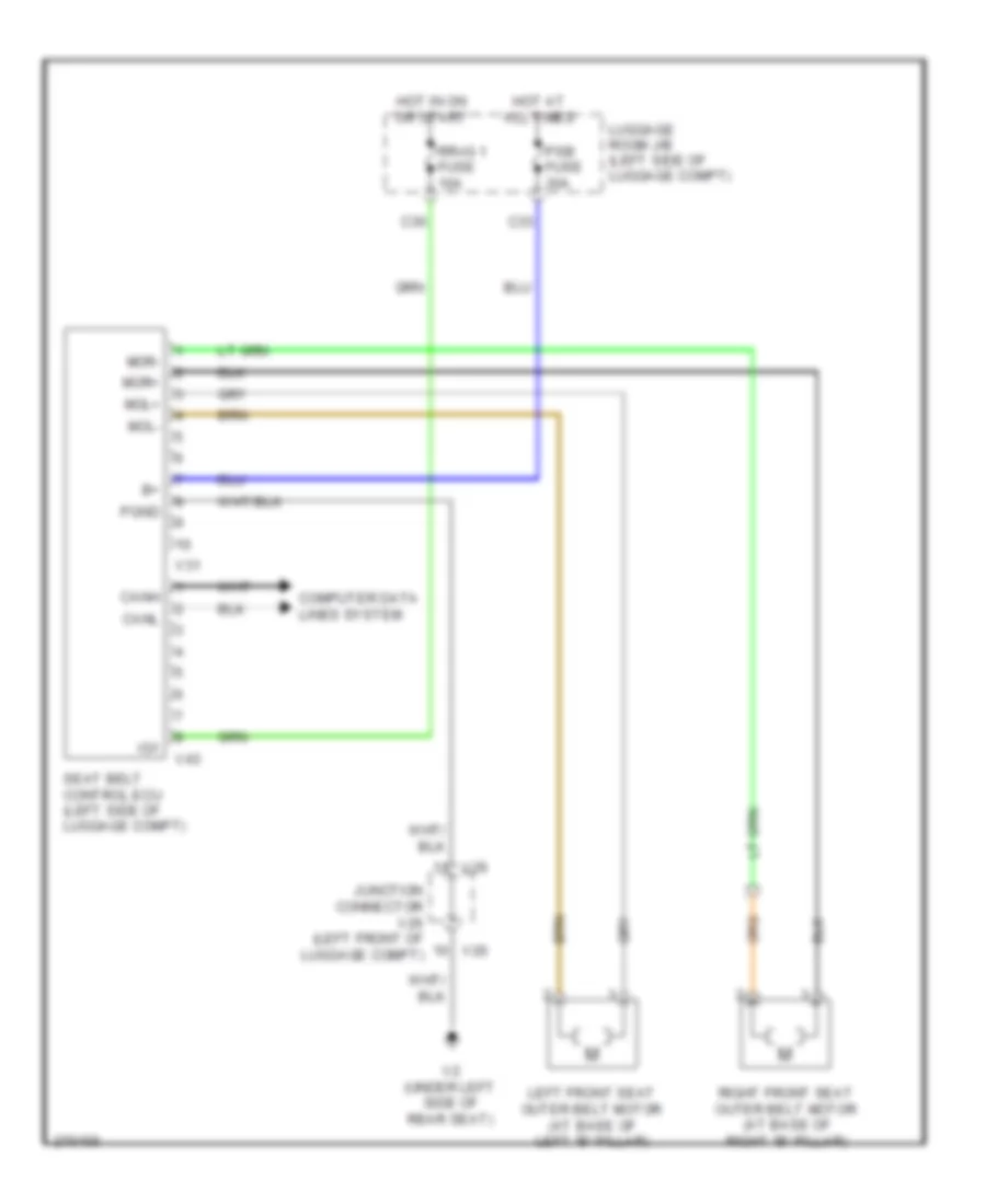 Pre Collision Wiring Diagram for Lexus GS 460 2008