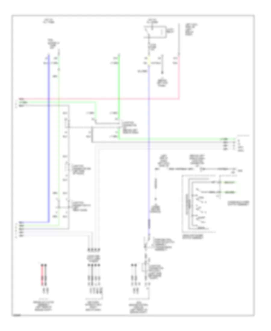 Memory Power Tilt  Power Telescopic Wiring Diagram 2 of 2 for Lexus IS F 2012