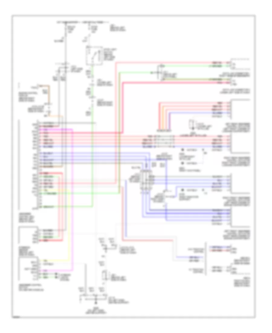 Electronic Suspension Wiring Diagram for Lexus ES 300 1997