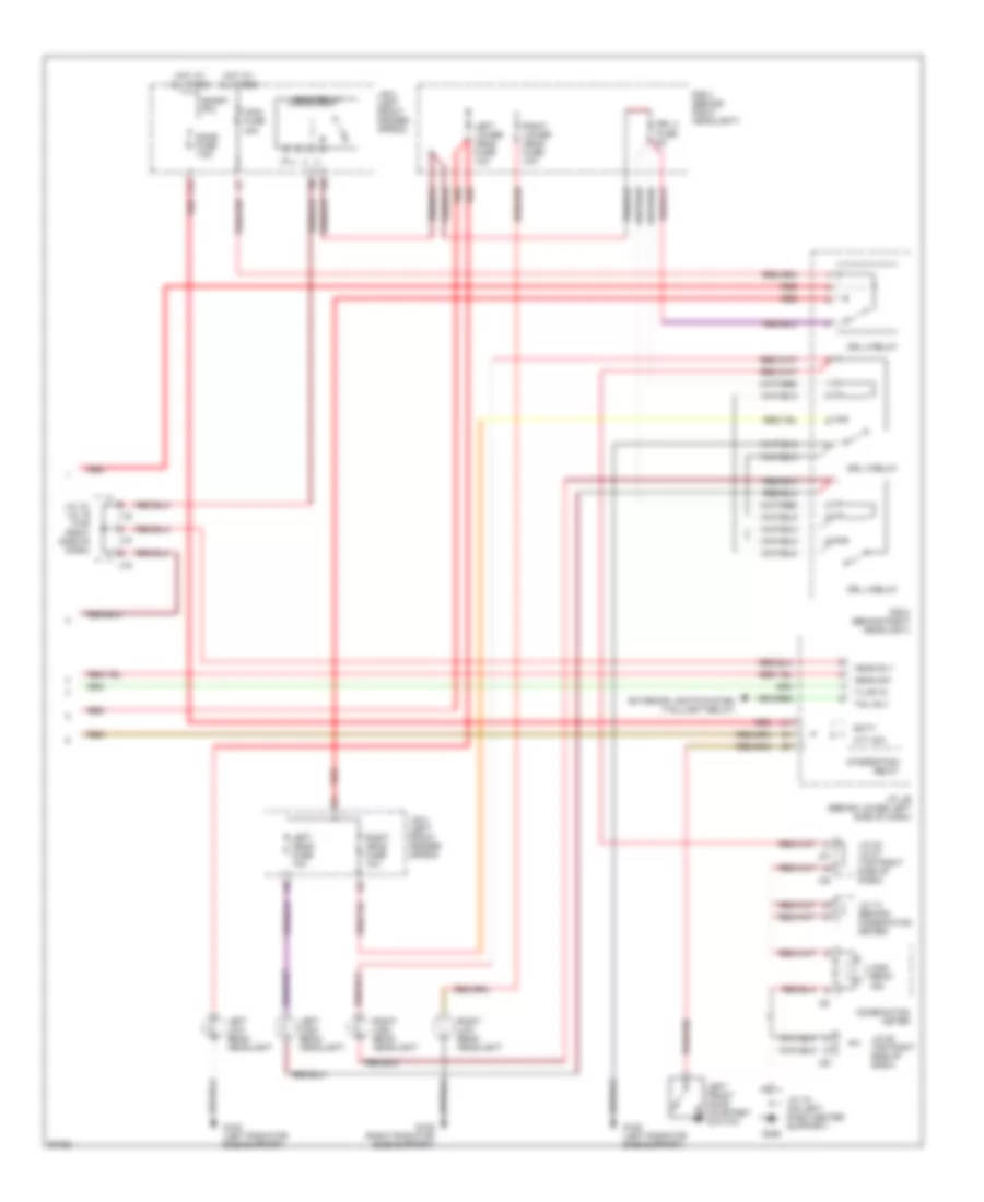 Headlight Wiring Diagram, with DRL (2 of 2) for Lexus ES 300 1997