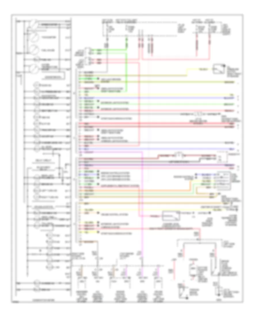 Instrument Cluster Wiring Diagram 1 of 2 for Lexus ES 300 1997
