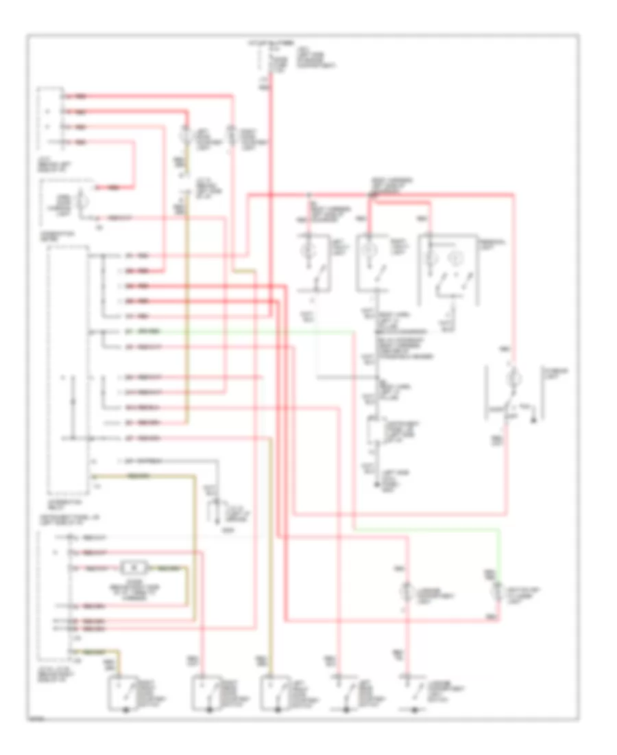 Courtesy Lamps Wiring Diagram for Lexus ES 300 1997