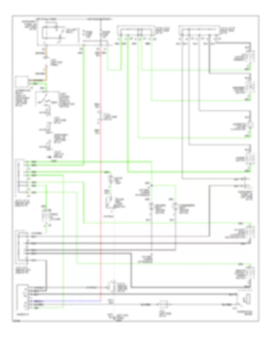 Instrument Illumination Wiring Diagram for Lexus ES 300 1997