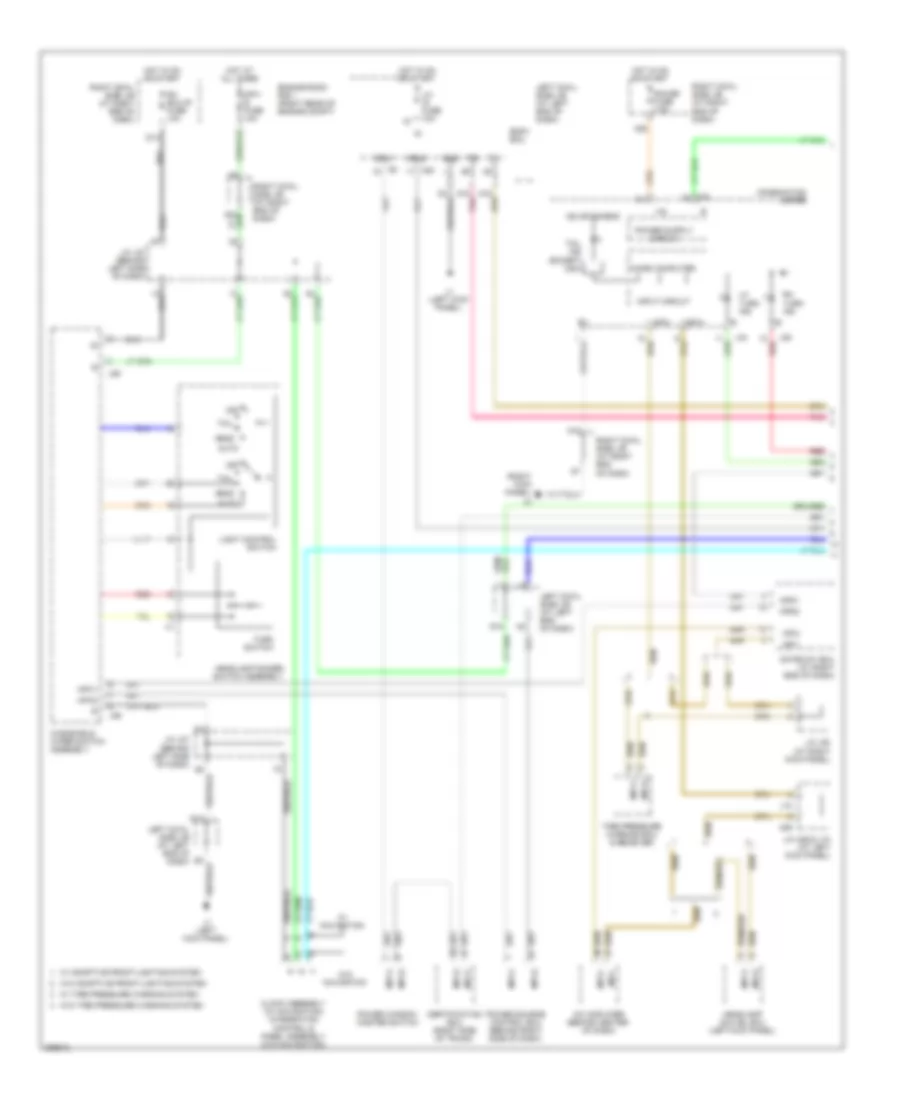 Exterior Lamps Wiring Diagram 1 of 3 for Lexus IS 250 2008