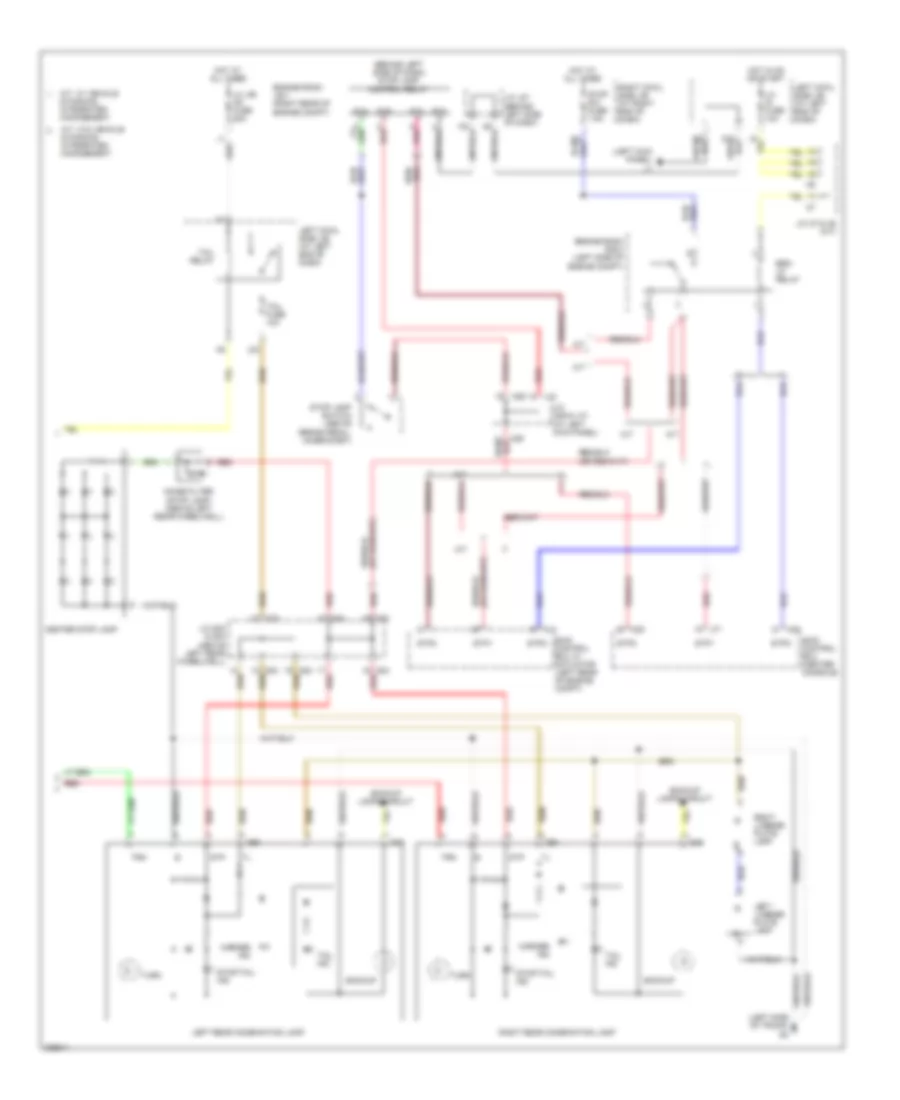Exterior Lamps Wiring Diagram 3 of 3 for Lexus IS 250 2008