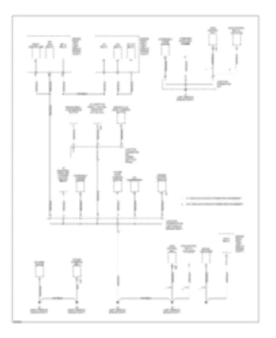 Ground Distribution Wiring Diagram 1 of 7 for Lexus IS 250 2008