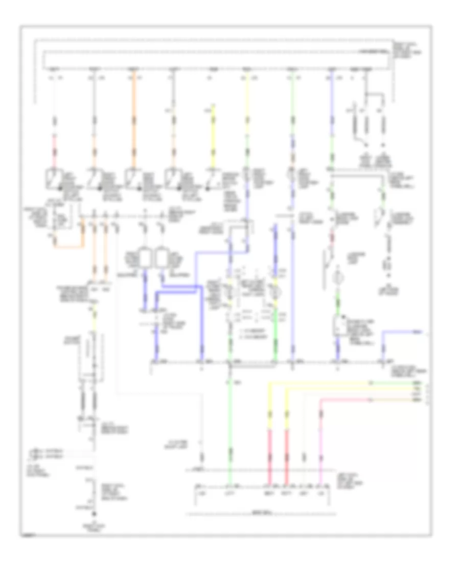 Courtesy Lamps Wiring Diagram 1 of 2 for Lexus IS 250 2008