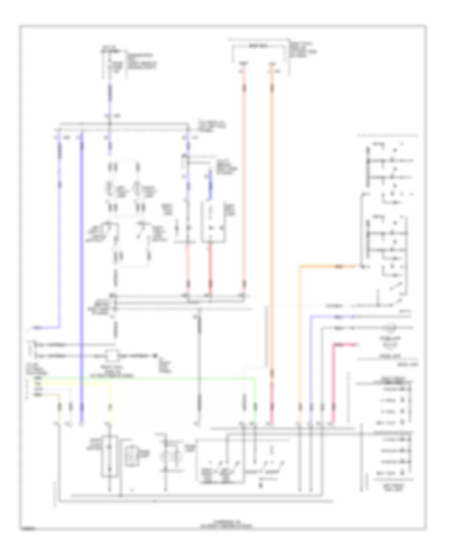Courtesy Lamps Wiring Diagram (2 of 2) for Lexus IS 250 2008