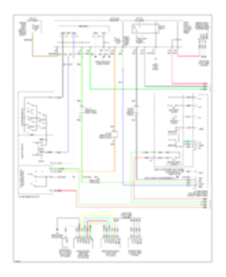 Memory Mirrors Wiring Diagram (1 of 2) for Lexus IS 250 2008