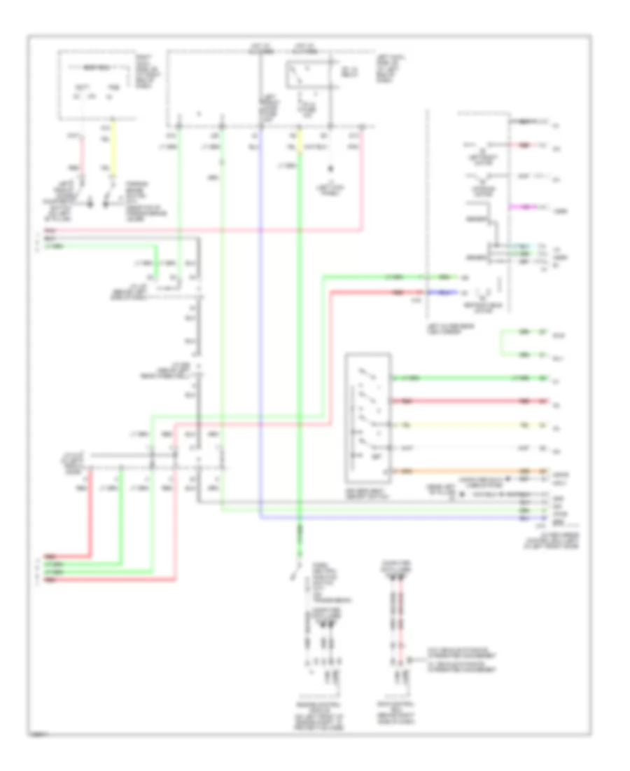 Memory Mirrors Wiring Diagram (2 of 2) for Lexus IS 250 2008
