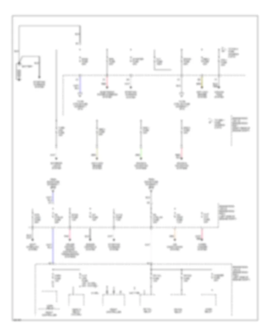 Power Distribution Wiring Diagram 1 of 5 for Lexus IS 250 2008