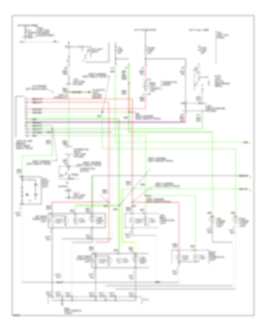 Exterior Lamps Wiring Diagram 1 of 2 for Lexus GS 300 1997