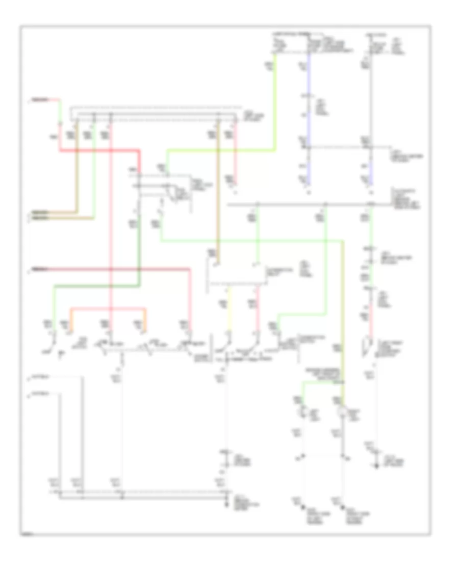 Headlight Wiring Diagram, with DRL (2 of 2) for Lexus GS 300 1997