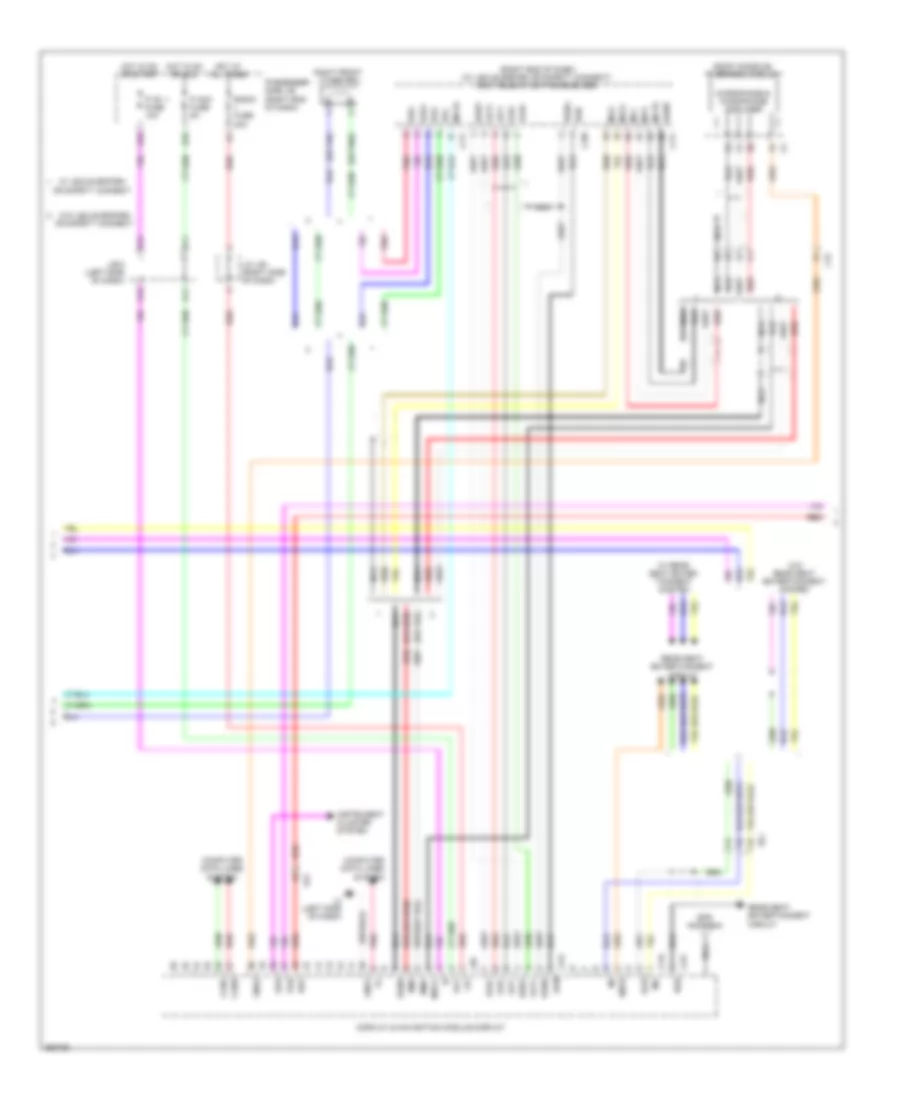Radio Wiring Diagram, without Multi Display (3 of 4) for Lexus LS 460 2012
