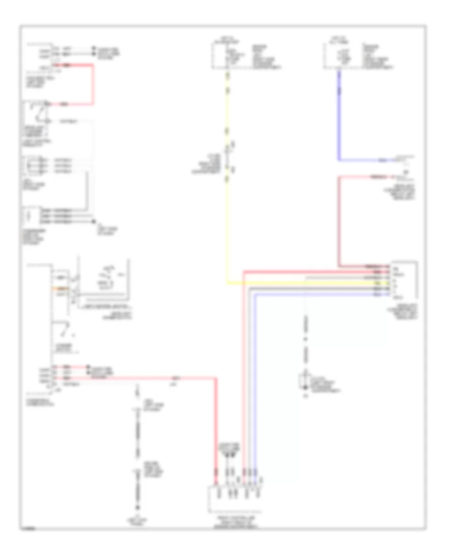Headlamp Washer Wiring Diagram for Lexus LS 460 2012