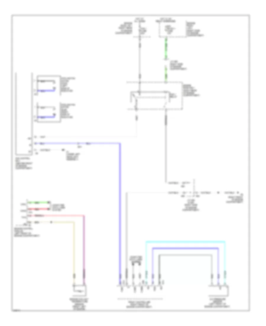 Cooling Fan Wiring Diagram for Lexus LS 460 2012