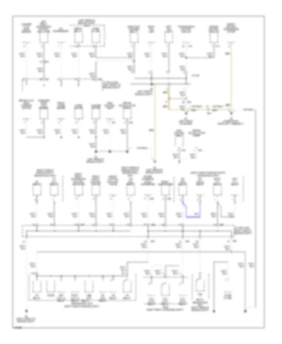 Ground Distribution Wiring Diagram 1 of 6 for Lexus LS 460 2012
