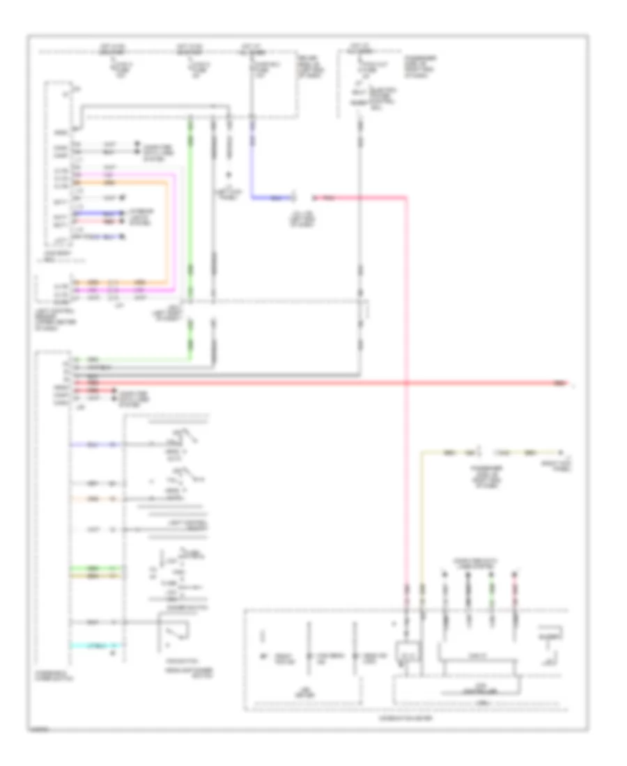 Headlamps Wiring Diagram 1 of 2 for Lexus LS 460 2012