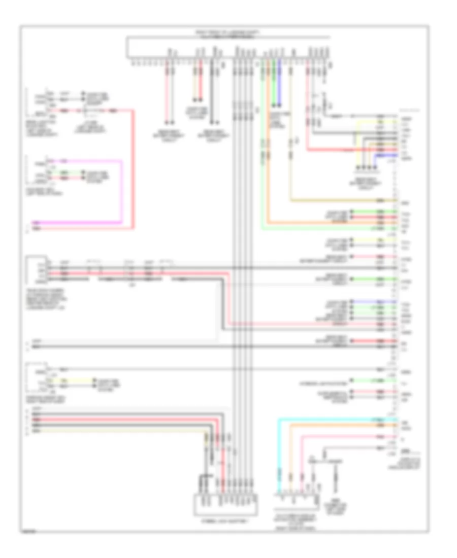 Navigation Wiring Diagram, with Multi Display (4 of 4) for Lexus LS 460 2012