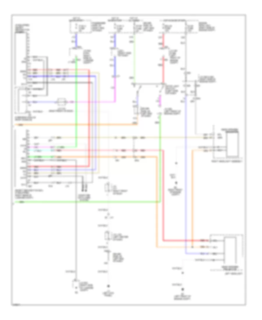 Object Detection Wiring Diagram (2 of 2) for Lexus LS 460 2012