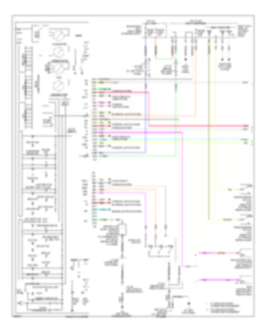 Instrument Cluster Wiring Diagram (1 of 2) for Lexus IS 350 2008