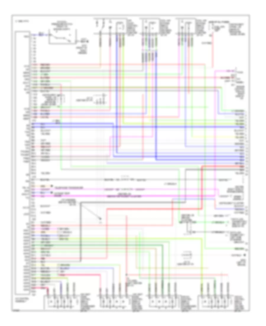 Air Conditioning Wiring Diagrams 1 of 2 for Lexus LS 400 1997