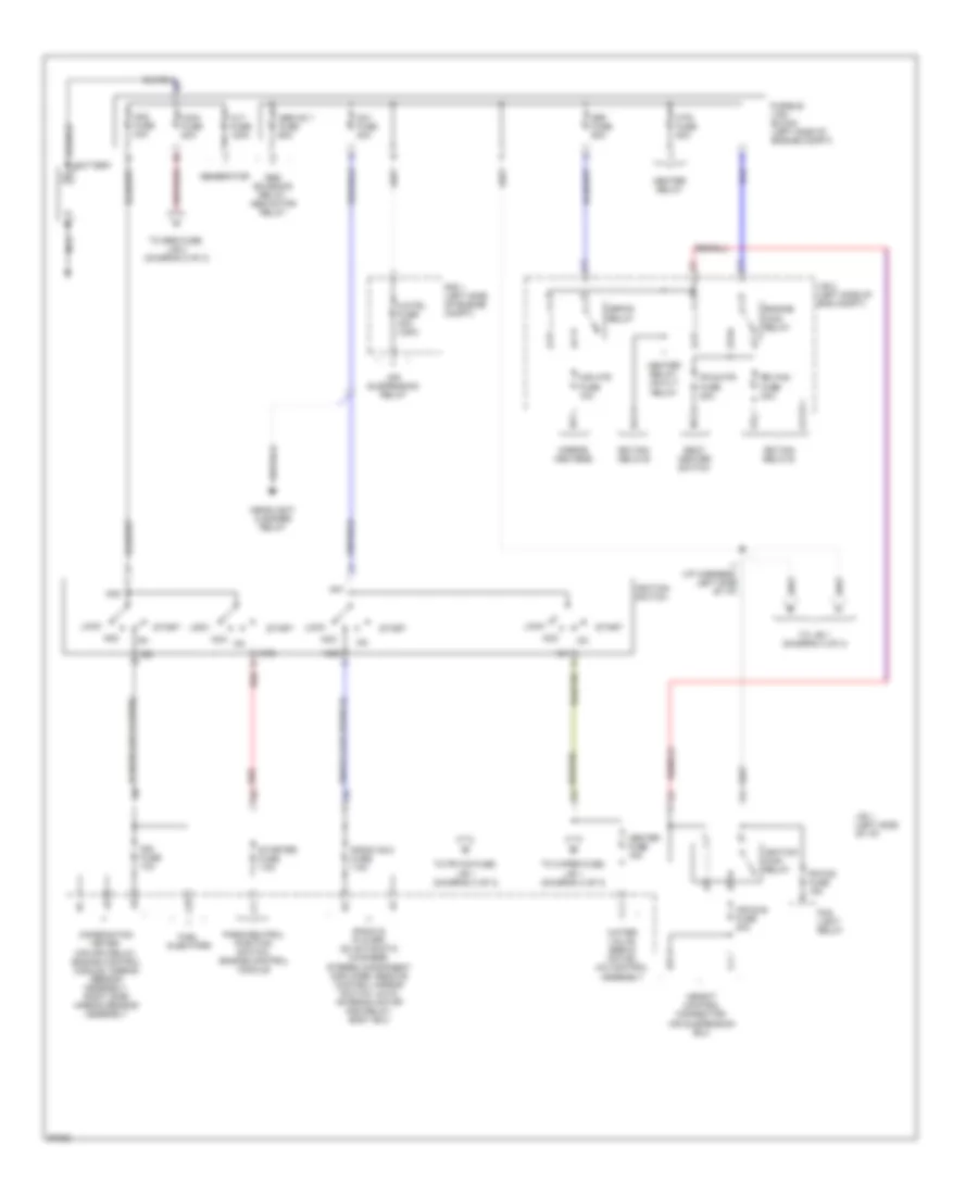 Power Distribution Wiring Diagram 1 of 3 for Lexus LS 400 1997