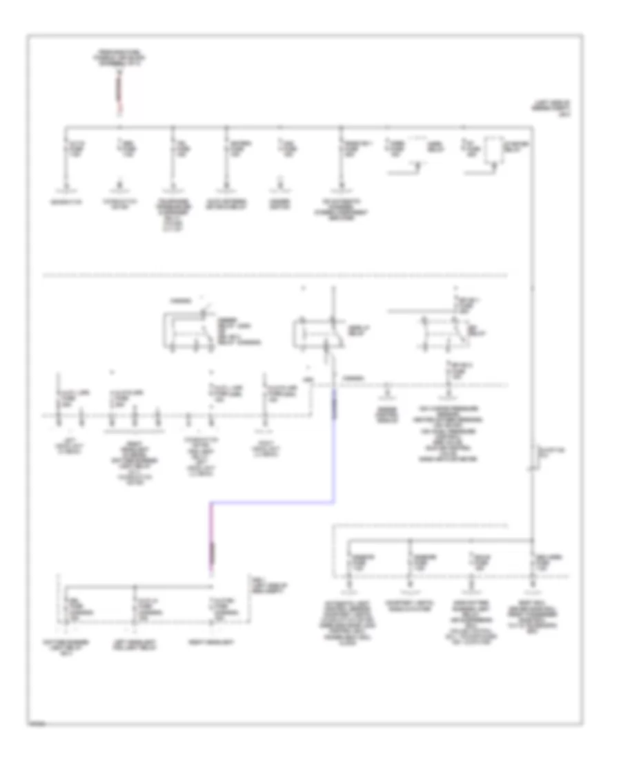 Power Distribution Wiring Diagram (2 of 3) for Lexus LS 400 1997