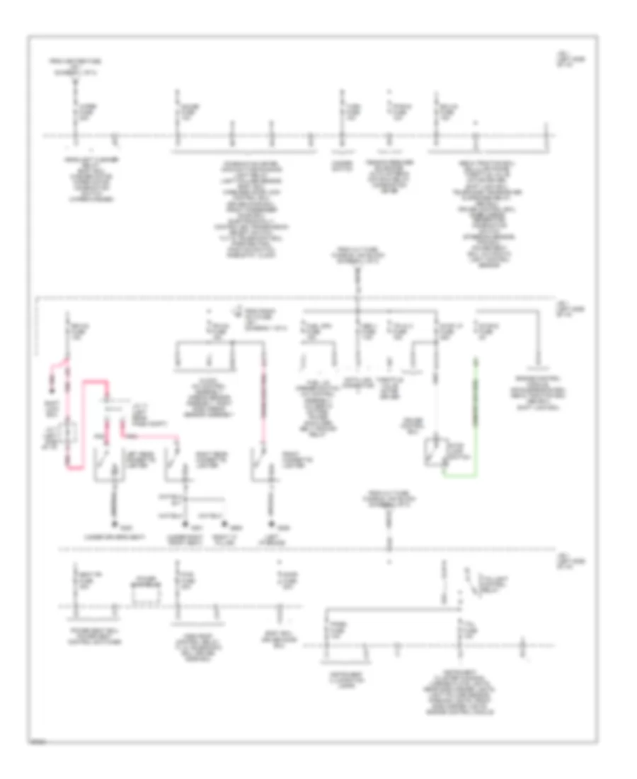 Power Distribution Wiring Diagram (3 of 3) for Lexus LS 400 1997