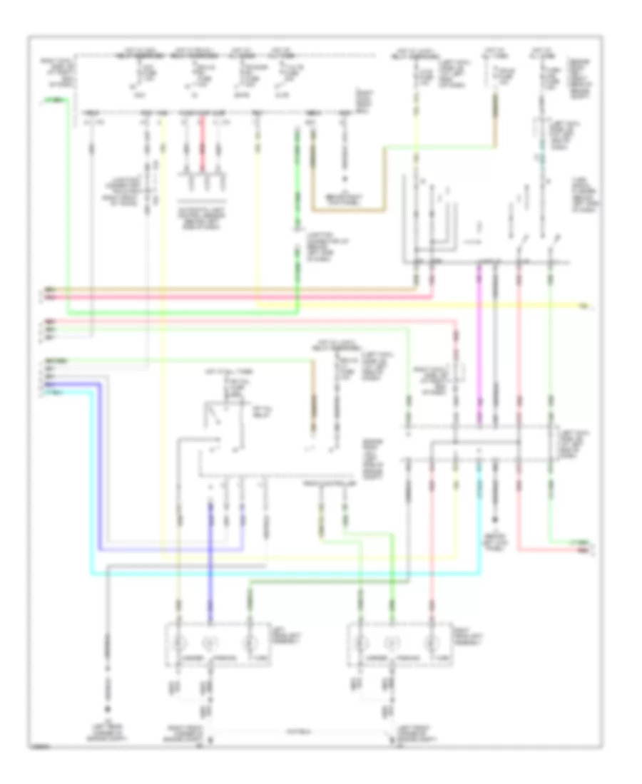 Exterior Lamps Wiring Diagram 2 of 3 for Lexus IS F 2008