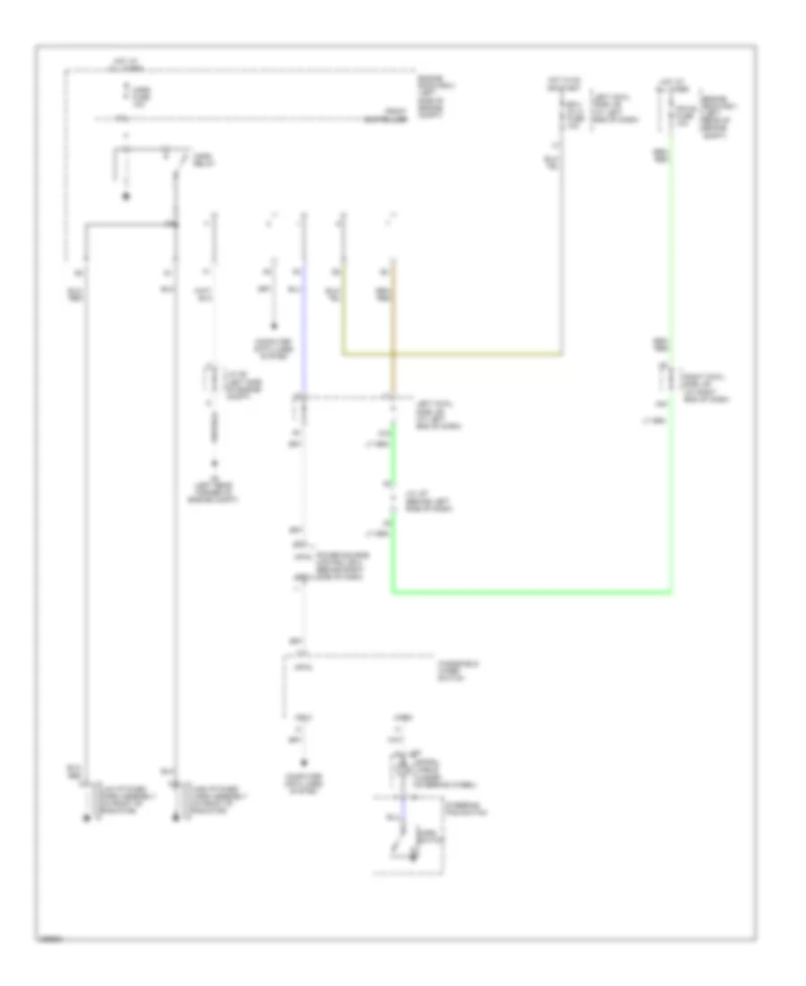 Horn Wiring Diagram for Lexus IS F 2008