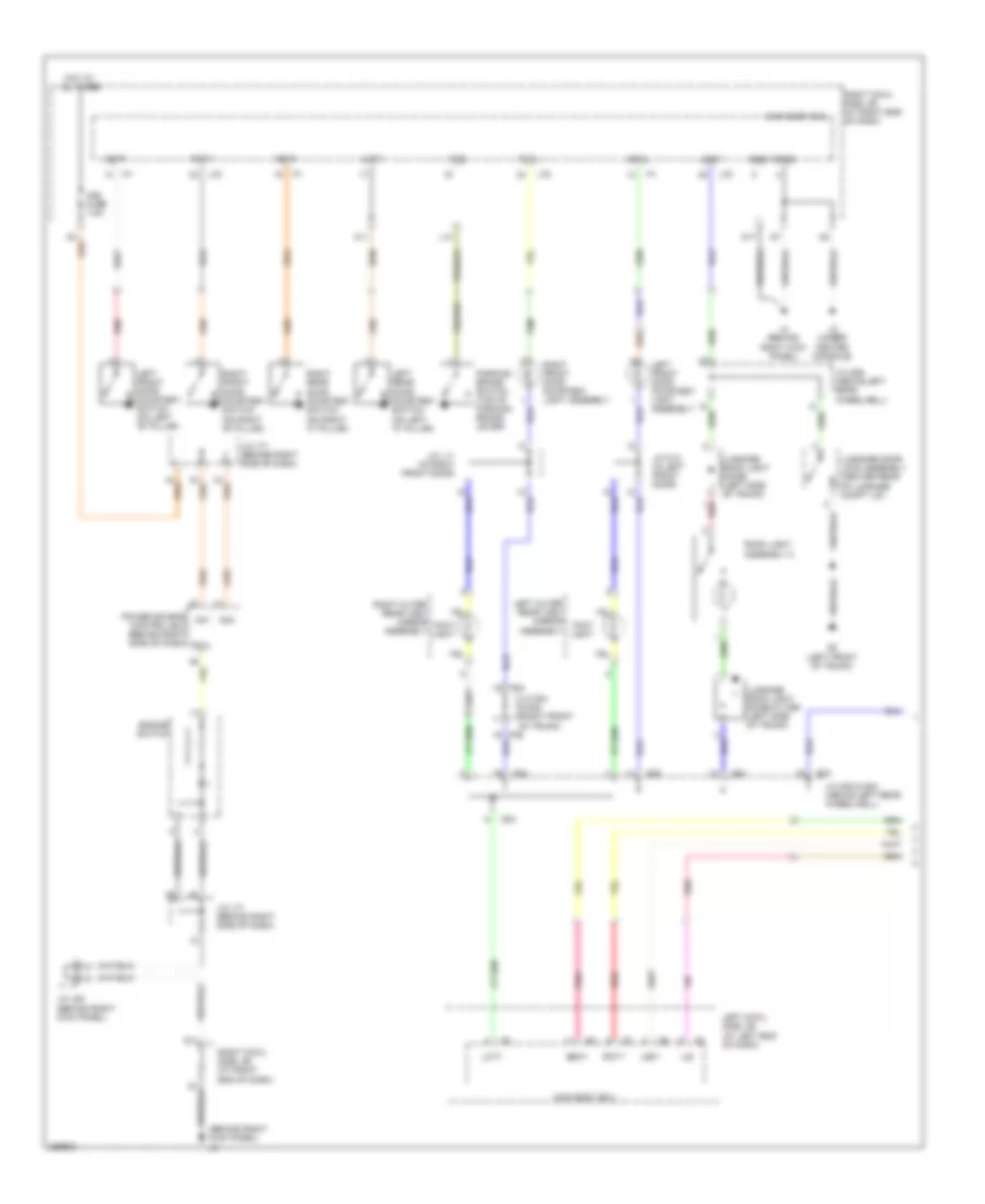 Courtesy Lamps Wiring Diagram 1 of 2 for Lexus IS F 2008