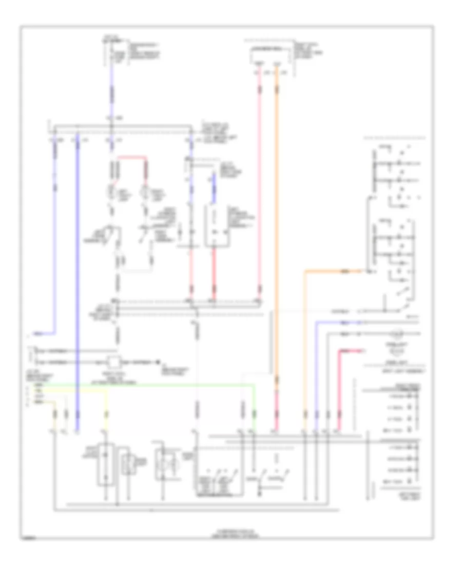 Courtesy Lamps Wiring Diagram (2 of 2) for Lexus IS F 2008