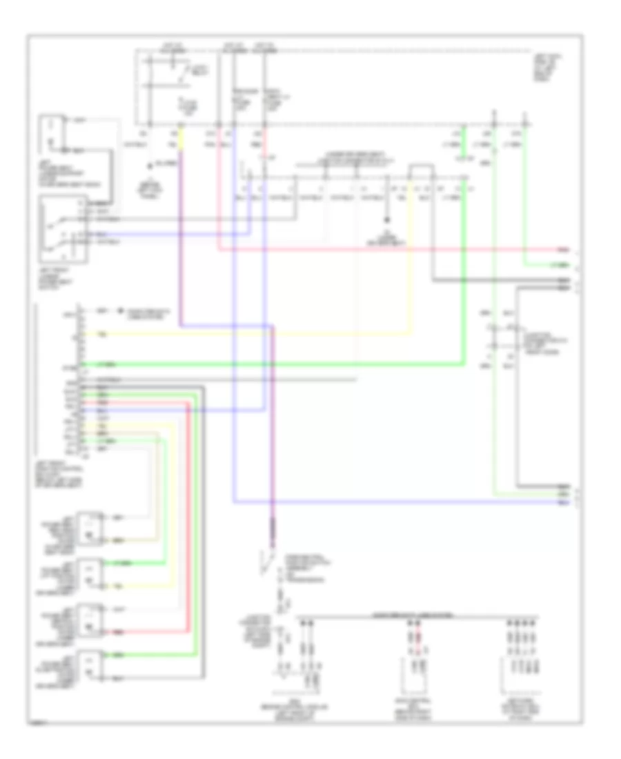 Driver s Memory Seat Wiring Diagram 1 of 2 for Lexus IS F 2008
